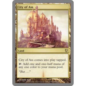 マジック：ザ・ギャザリング MTG City of Ass Magic MTG - City of Ass - Unhinged - EXC - EN - FOIL | eBay